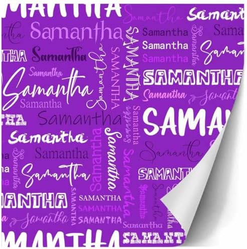 AOFUN Custom Wrapping Paper With Name Text Cute Gifts For Best Friends Funny Gifts For Friends Personalized Name Gift Paper Gifts 5 Rolls 58" x 23" - Image 3