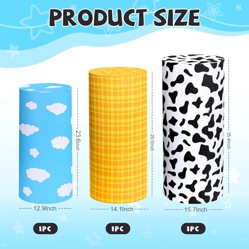 Mindsoft 3 Pack Story Themed Cylinder Covers for Party - Image 2