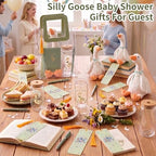 6 Sets Silly Goose Baby Shower Prizes for Game Winners Baby Shower Favors Gifts Including Fabric Goose Figurines Cups Notebooks Pens Bookmarks Ribbons Gift Bags - Image 3