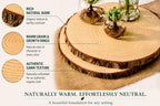 Set of 8 XL (12-14") Wood Slices for Centerpieces! Wood Slice Holiday Plate Chargers, Wedding Table Decor Centerpieces. Set of 8 XL (12-14") - Image 3
