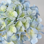 ZYTUYO 2PCS White & 2PCS 20" Light Blue Hydrangea Artificial Flowers Real Touch Faux Hydrangeas with Long Stem for Spring Home Decor Baby Shower Floral Arrangement Kitchen Party Wedding Xmas Decor - Image 2