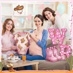 Sliner 15 Pcs Welcome Cowgirl Baby Shower Decoration 15 Inch Pink Yard Signs with Stakes Large Lawn Sign for Gender Reveal Newborn Welcome Home Outdoor Party Decoration - Image 5