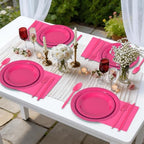 350 Pcs Hot Disposable Plates and Napkins Tableware Set for 50 Guests - Image 5