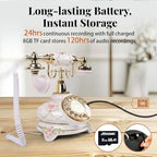 Audio Guest Book Wedding Phone, FESTRING Retro Audio Guestbook(Floral - Image 5