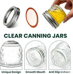24PACK Mini Mason Glass Canning Jars,4 OZ Jelly Jars with Regular Lids - Image 3