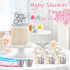 Vesici Baby Shower Party Favors Bottle Openers Keychains, 25 Sets, Girl - Image 6