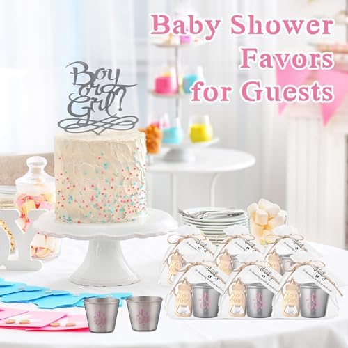 Vesici Baby Shower Party Favors Bottle Openers Keychains, 25 Sets, Girl - Image 6