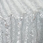 Poise3EHome Silver Sequin Tablecloth 90×156 Inch Rectangle Sparkly Fabric Table Cloth for Birthday Wedding Party Christmas Holiday Baby Shower Decoration - Image 5