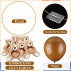 6 Sets Bear Table Centerpieces for Baby Shower Gender Reveal, Brown - Image 2