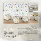 Majestic Zen Scented Candles 9-Pack | Soy Wax Baby Shower Candle Favors for Boy | Fresh Baby Powder Scent | Long-Lasting Party Keepsakes for Baby Shower & Gender Reveal - Image 5