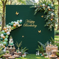 Besutolife Square Arch Backdrop Cover, 8×8 FT Spandex Arch Covers Stretchy Fitted Balloon Arch Stand Cover for Wedding, Birthday Party, Baby Shower, Photo Booth, Graduation Ceremony, Dark Green by Besutolife