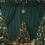 30x10FT Dark Green Backdrop Curtains for Wedding Parties, Wrinkle Free Photo Backdrop Curtains for Wedding Birthday Party Baby Shower, Fabric Drape with Rod Pockets 5ft x 10ft, 6 Panels - Image 3