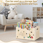 Blue Silver, Wooden Baby Shower Crate Closet,Hollow - Image 7