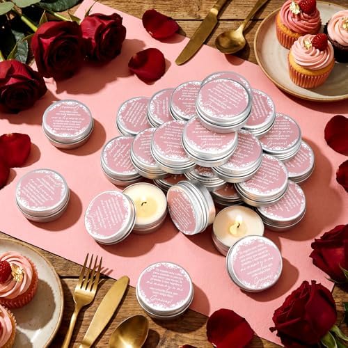 Lounsweer 50 Pcs Pink Cielito Lindo Party Favors Mexican Jar Candles - Image 5