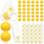 Leelosp 60 Sets Sun Soaps Baby Shower Favors, Handmade, Yellow, Cute by Leelosp