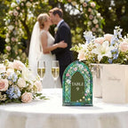 15 Pcs Acrylic Wedding Table Number 5 x 7 in Vintage Table Sign - Image 6