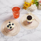 Goodluck 240Pcs 7" Round Gold Glitter Dessert Plates Set - Image 4