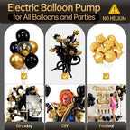 Bezente Red Balloons Latex Party Balloons - 100 Pack 12 inch Round Helium Red Balloons and Electric Balloon Pump Multiple - Image 6