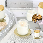 36 Pcs 4 Oz Mason Jar Candles, Vanilla Scented Soy Candles Bulk Set for Stress Relief and Relaxation, Great Favors for Wedding, Christmas, Housewarming Gifts (Gold, Vanilla, 36) - Image 4