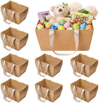Pinkunn 48 Pcs Basket for Gifts Empty DIY Bulk Gift Basket Kit with Handles Kraft Cardboard Tray for Wedding Baby Shower Graduation Party Anniversary Party Display(Brown) by Pinkunn
