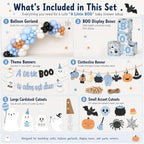 Halloween Baby Shower Decorations, A Little Boo Is Almost Due Party Set - Image 2