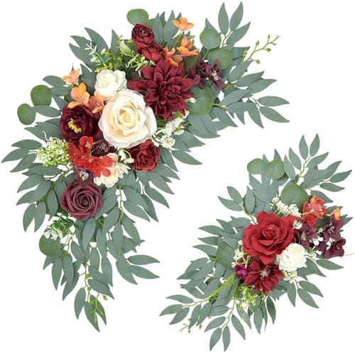 Artificial Arch Flowers for Wedding Backdrop by Finphoon