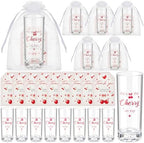 Sliner 50 Sets Baby Shower The Cherry Shot Glass Gift Bulk for Guests by Sliner