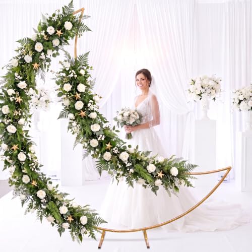 Silipull 8 ft Giant Moon Arch Backdrop Metal Stand Kit, Easy Setup by Silipull