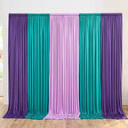 30 ft x 10 ft Wrinkle Free Turquoise Backdrop Curtains for Parties, Thick Polyester Teal Photo Backdrop Drape Panel for Wedding Mermaid Birthday Photography Background Party Backdrop Stand - Image 6