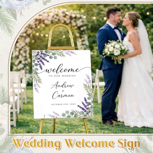 Novabright 48"-72" Adjustable Gold Easel Stand for Sign Heavy Duty Metal Easel with 4 Display Modes 360° Rotating Hooks 4-tier Display Stand for Wedding Welcome Sign, Art, Poster, Picture(Classic) - Image 6