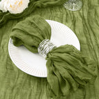 DeZerlor Olive Green Washable Cheesecloth Napkins Set of 50 for Party by DeZerlor