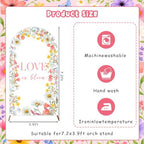Love in Bloom Bridal Shower Arch Backdrop Cover 7.2FT - Image 5