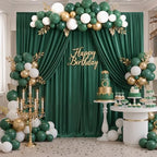 40ft x 10ft Wrinkle Free Hunter Green Backdrop Curtains for Parties, 8 Panels Polyester Green Photo Backdrop Drapes for Wedding Jungle Birthday Party Photography Background Stand - Image 6