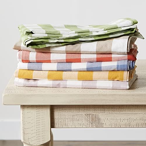 DII Stone Buffalo Check Tablecloth, 60x84 Cotton Farmhouse Rectangular - Image 6