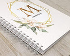 Personalized Baby Journal - Hardcover First Year Album Customized with Baby’s Name & Initial - Prompted Baby Memory Book (Magnolia Initial) - Image 2