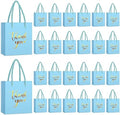 Honoson 60 Pcs Mini Thank You Gift Bag with Handle Bulk,Light Blue by Honoson