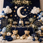 10ft x 10ft Navy Blue Backdrop Curtains for Parties, Wrinkle-Free Fabric Photo Backdrop Drapes for Graduation Corporate Event Wedding Baby Shower Nautical Party Photography Background Decor - Image 5
