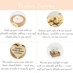 50 Pcs Handmade Personalized Cylinder Candle Holders – Elegant Wedding Favors, Bridal Shower Gifts, Funeral Memorials, & Tealight Candles for Guests - Image 4