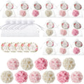Demissle 24 Pack Flower Soap party Favors for guest, Hydrangea, Pink by Demissle