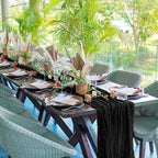 24 Pack Black 10Ft Cheesecloth Table Runner - Image 6