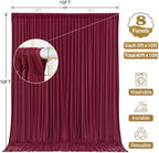 40x10ft Burgundy Backdrop Curtain Panels for Parties - Wrinkle Free Polyester Photo Curtain Backdrop Wedding Back Drop Fabric Drapes for Party Decorations Background for Photography - Image 6
