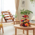 Willinglong 7 Pcs Wood Dessert Table Display Set for Wedding Baby Shower - Image 6