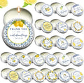 Treela 48pcs Italian Capri Lemon Scented Candle Lemon Candle Tins with Lids by Treela