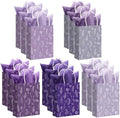 Kolldenn 100 Pcs Small Gift Bags Bulk, Purple, 8.27 x 5.91 x 3.15 Inch by Unknown