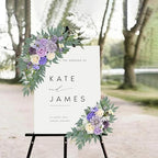 Purple Wedding Arch Flowers Set of 2 - Image 3