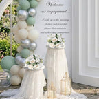 6 PCS White Roses Flower Balls for Centerpieces - Image 6