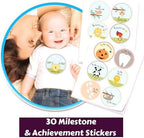 Baby Memory Book w/Keepsake Box & 30 Monthly & Baby First Milestone Stickers - Gender Neutral First Year Scrapbook Journal - Baby Photo Album for Boys - Image 4