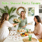 24Pcs Baby Shower Candle Jungle Party Favors Lavender Scented Glass Jars Wax Candle Bulk with Thank You Cards Organza Bags for Guests Boy Girl Birthday Gender Reveal Gift Souvenirs (Jungle, 24) - Image 6