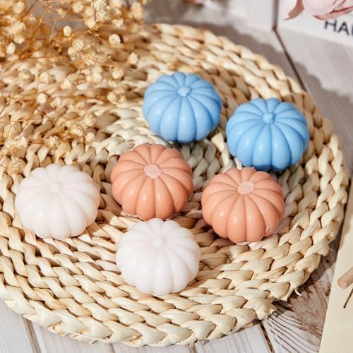 Maxcheck 24 Sets Fall Little Pumpkin Baby Shower Favors Soap Party Favors Include Pumpkin Soap Themed Tags Organza Bag for Thanksgiving Wedding Decoration Bridal Gender Reveal (Boy Blue) - Image 4