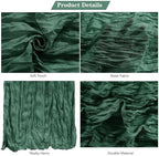 15 Pack Emerald Green Cheesecloth Table Runner 9FT Rustic Sheer Table Runners 17x108 Inch Gauze Boho Runner for Wedding Bridal Baby Shower Birthday Party Table Decorations - Image 4
